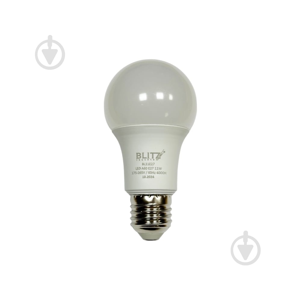 Лампа светодиодная Blitz 11 Вт A60 Е27 220 В 4000 К BL11E27 - фото 1