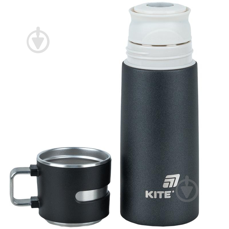 Термос KITE 350 мл 1223-1 чорний - фото 2