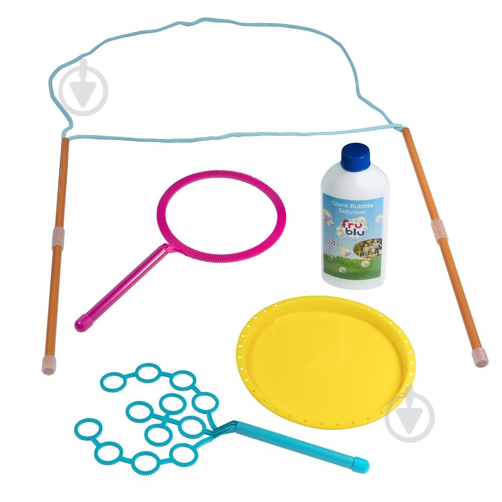 Набор для пускания мыльных пузырей Fru blu Делюкс 3в1 с раствором 0.4 л DKF0484 - фото 4 Набор для пускания мыльных пузырей Fru blu Делюкс 3в1 с раствором 0.4 л DKF0484 - фото 4