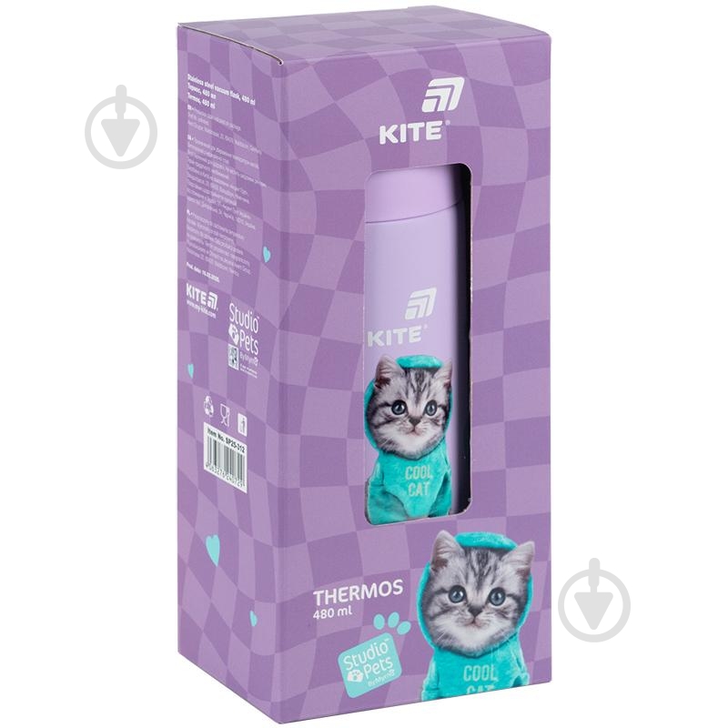 Термос KITE 480 мл 312 Studio Pets - фото 4