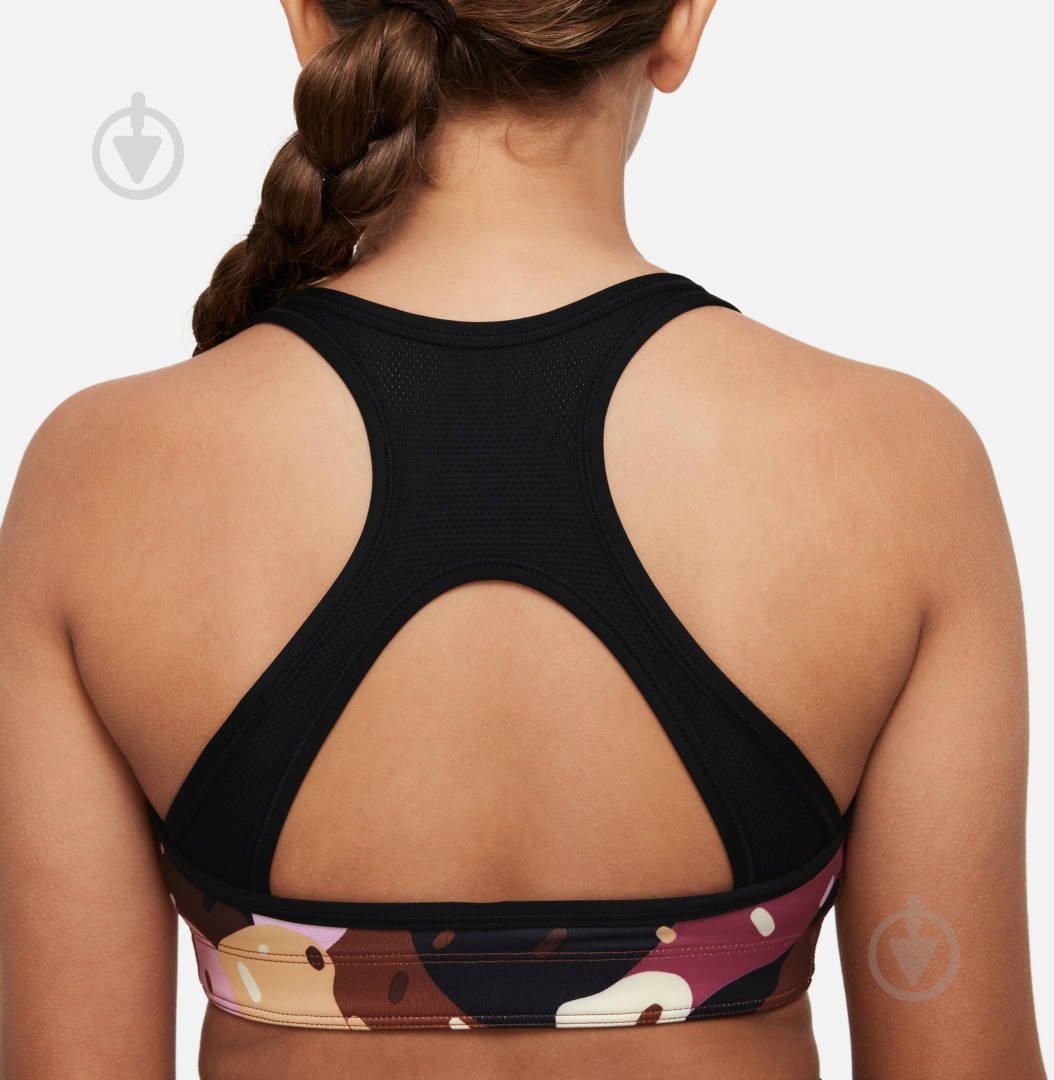 Бра Nike G NK SWOOSH REV BRA PER AOP DQ8904-204 р.M разноцветный - фото 3