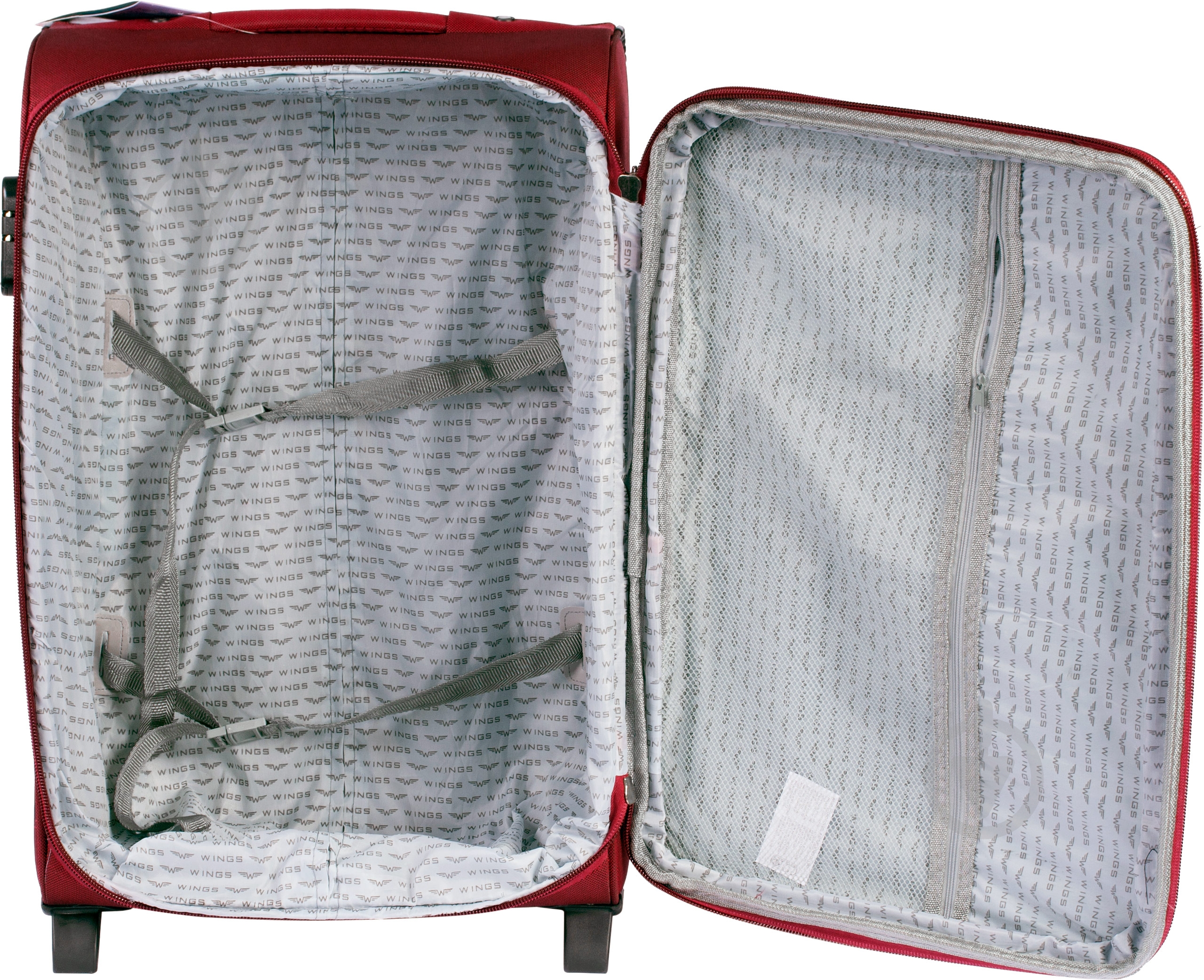 Чемодан Wings 1708 Maxi 2 колеса 73x46x30 см 101 л бордовый Vt00070 - фото 2