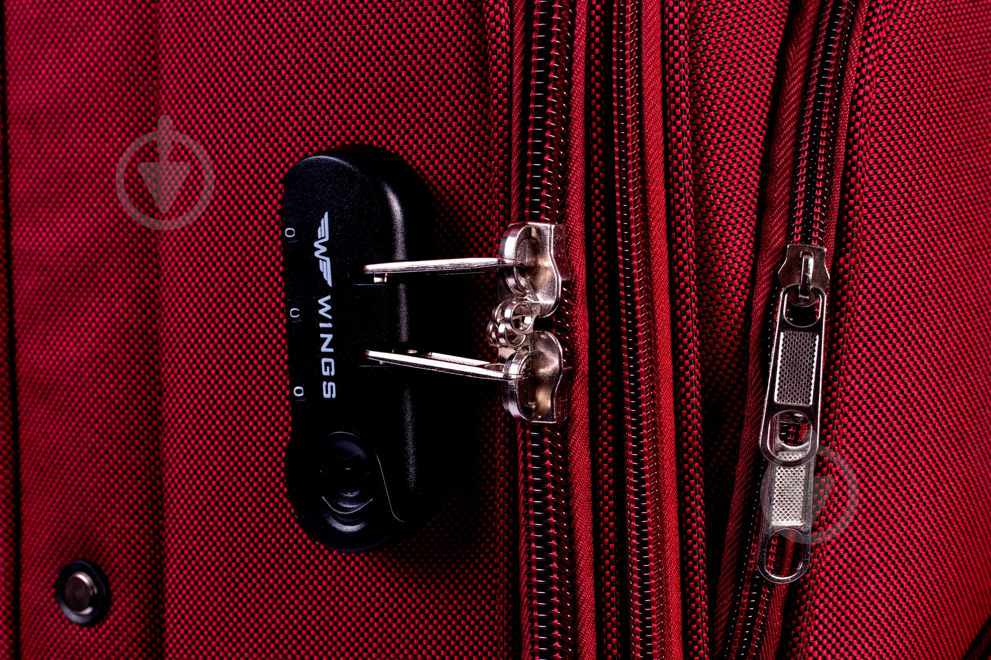 Чемодан Wings 1708 Maxi 2 колеса 73x46x30 см 101 л бордовый Vt00070 - фото 6