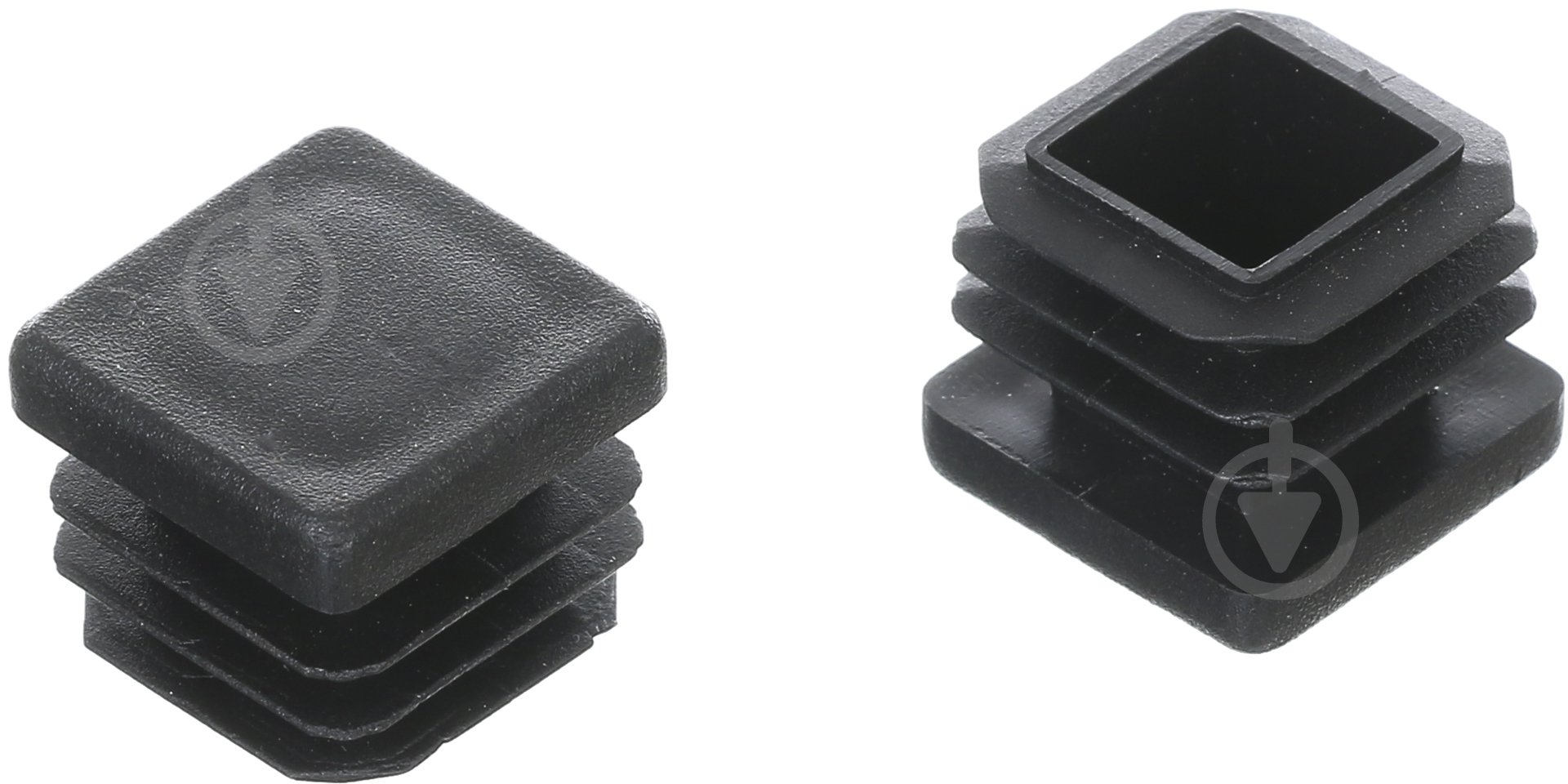 Заглушка квадратная черная 10 шт. 20х20 мм внутреняя - фото 1