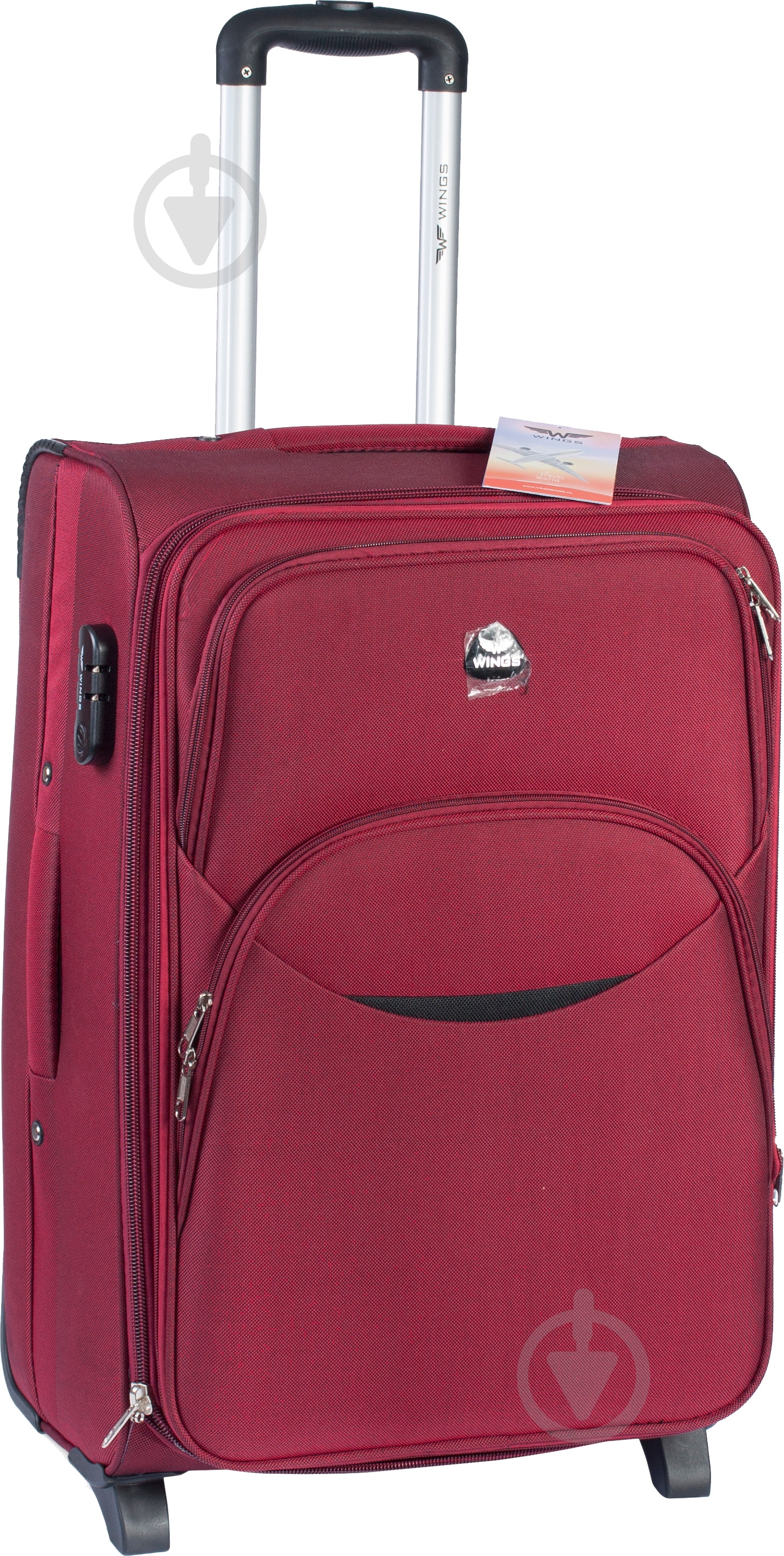Чемодан Wings Vt00071 70 л бордовый 1708 Midi 2 колеса 63x41x27 см - фото 1