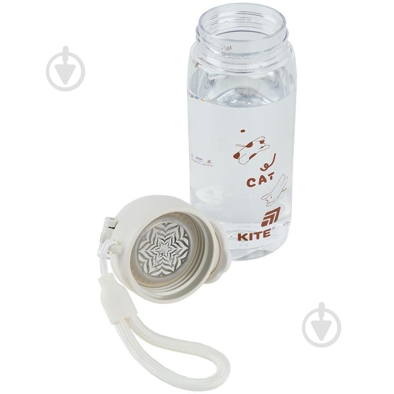 Бутылка для воды KITE 1236-1 480 мл белая - фото 4