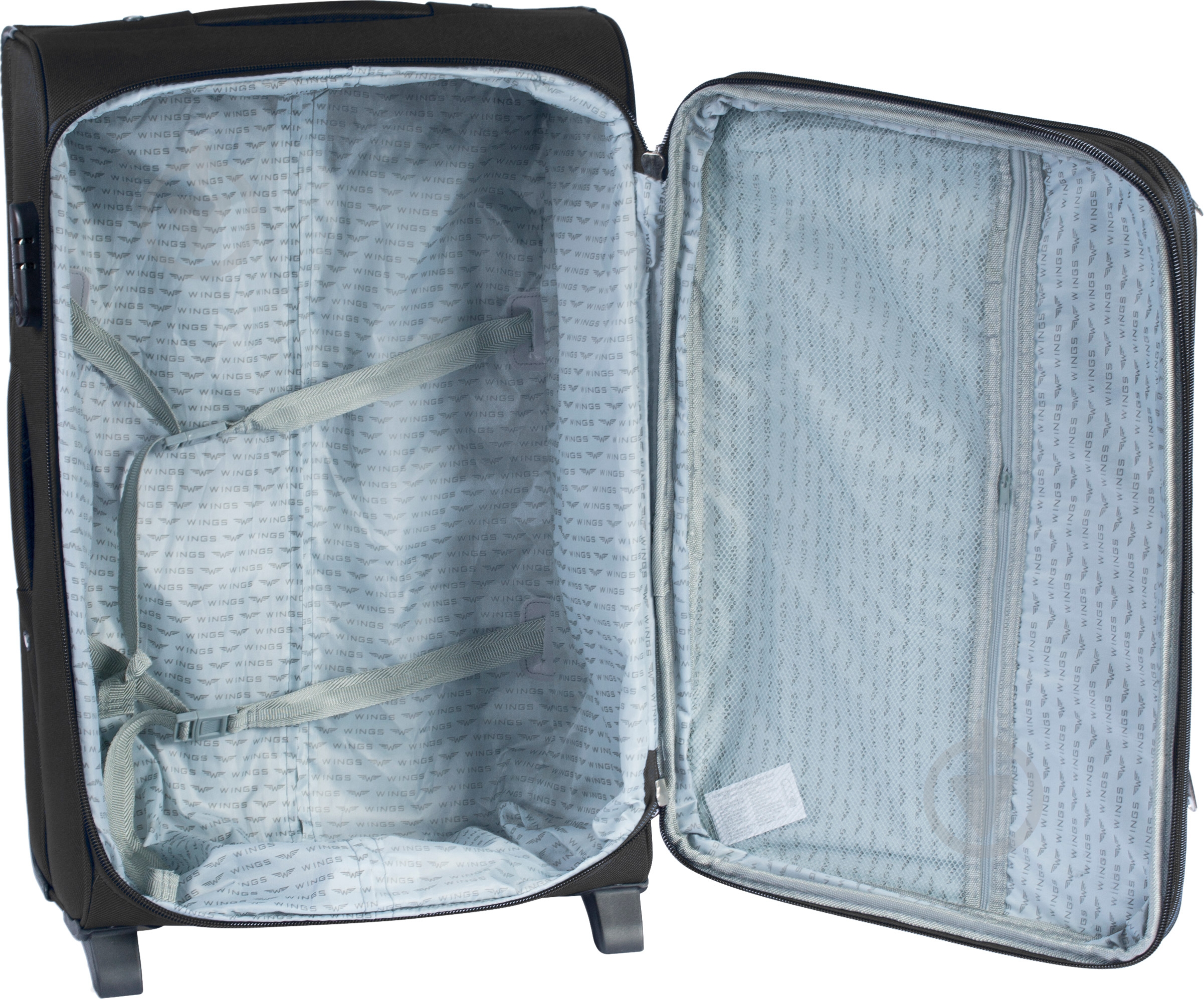 Чемодан Wings 1708 Maxi 2 колеса 73x46x30 см 101 л черный Vt00073 - фото 2