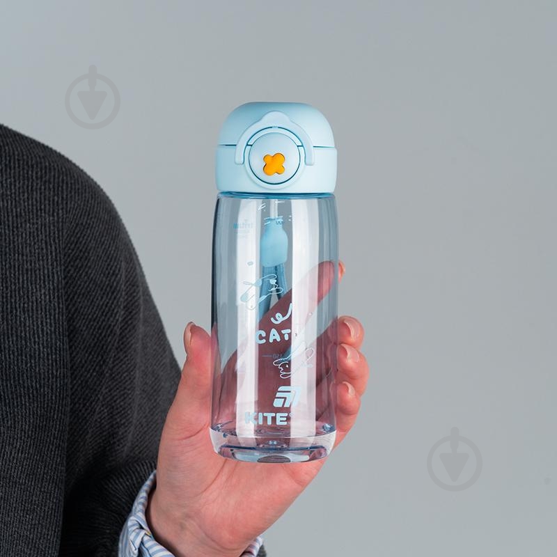 Пляшка для води KITE 1236-2 480 мл блакитна - фото 5 Пляшка для води KITE 1236-2 480 мл блакитна - фото 5