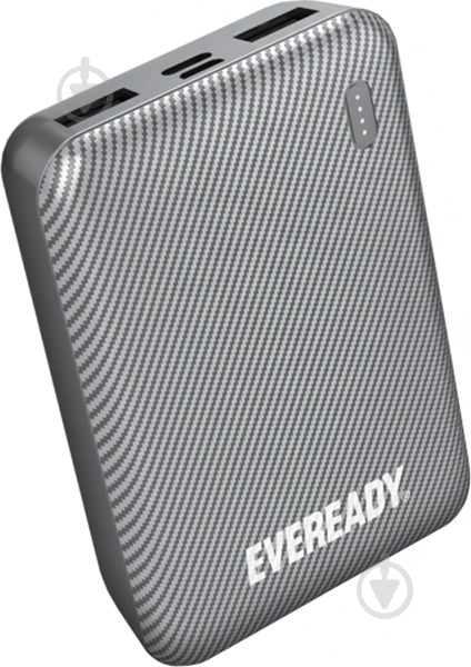 Повербанк EVEREADY Mini 10000 mAh silver (PX10MSL) - фото 1 Повербанк EVEREADY Mini 10000 mAh silver (PX10MSL) - фото 1
