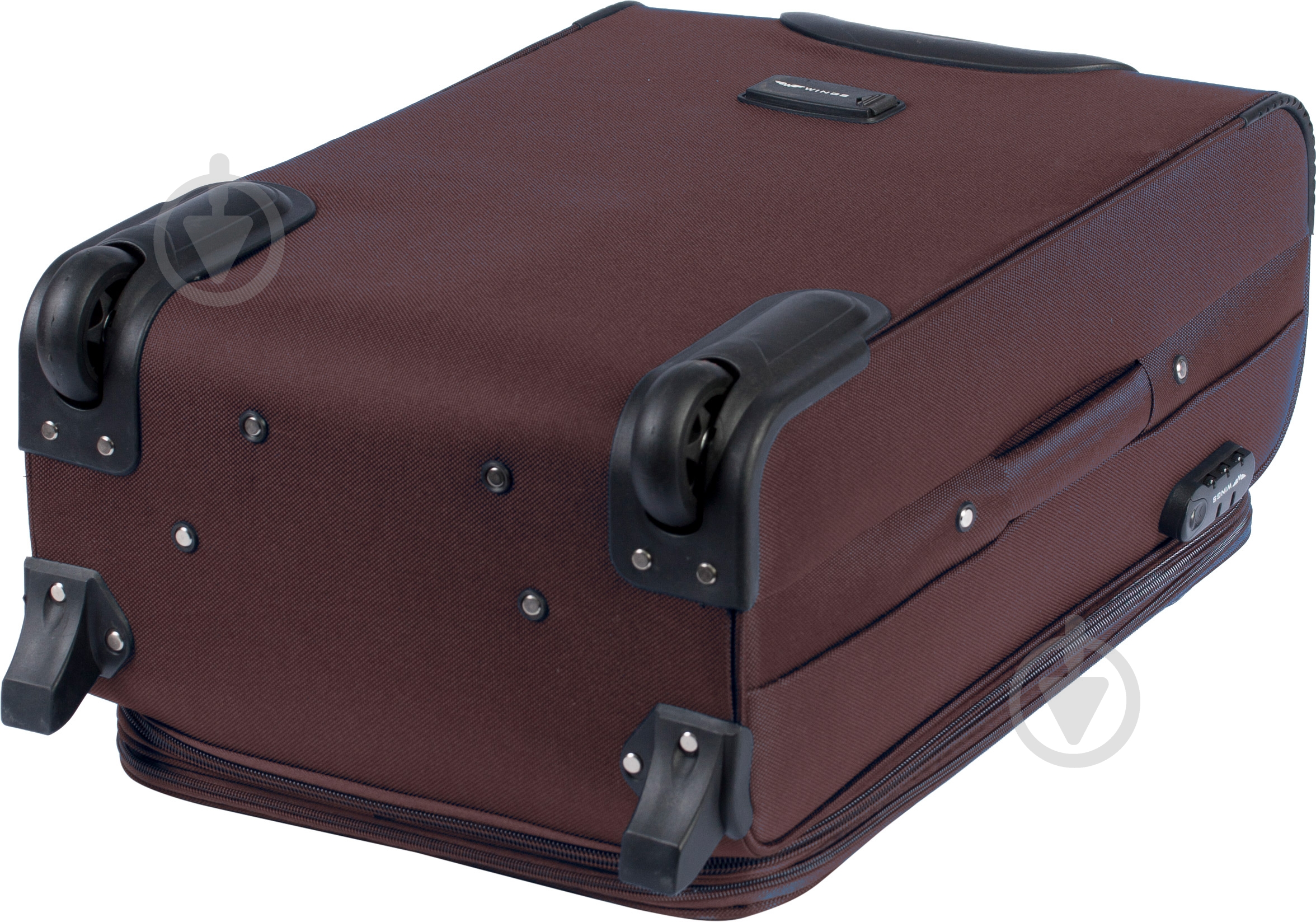 Чемодан Wings 1708 Mini 2 колеса 53x35x22 см 41 л коричневый Vt00078 - фото 3