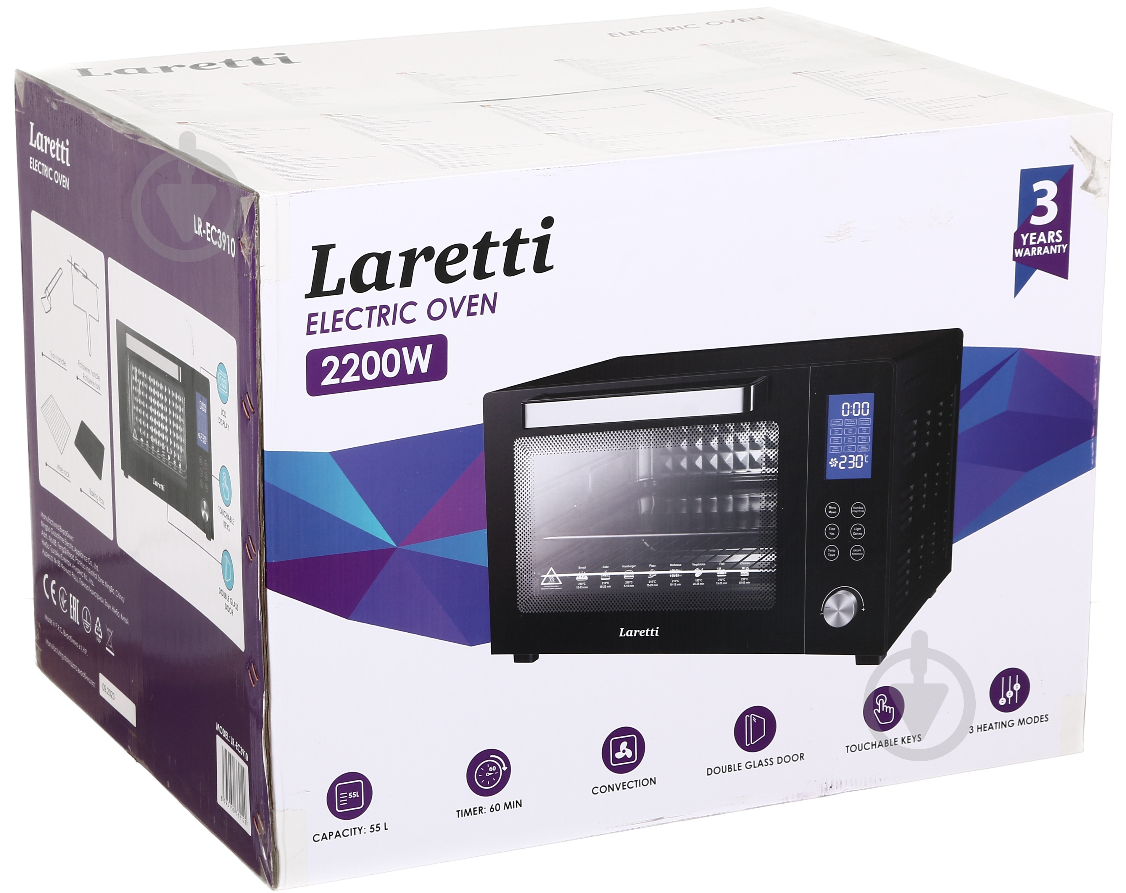 Електрична піч Laretti LR-EC3910 - фото 5 Електрична піч Laretti LR-EC3910 - фото 5