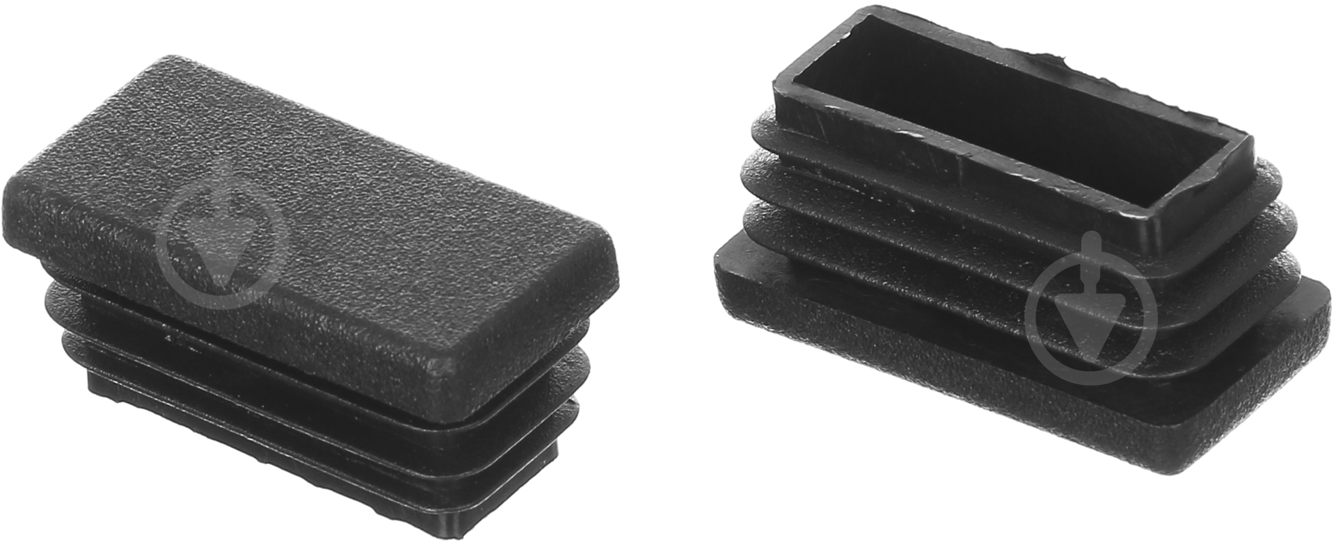 Заглушка прямоугольная черная 10 шт. 40х20 мм внутреняя - фото 3