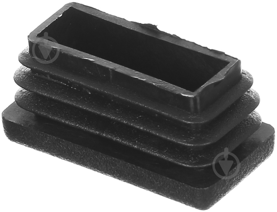 Заглушка прямоугольная черная 10 шт. 40х20 мм внутреняя - фото 1