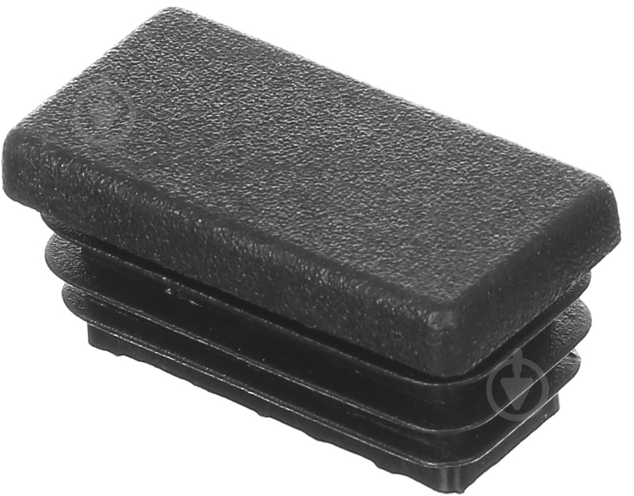 Заглушка прямоугольная черная 10 шт. 40х20 мм внутреняя - фото 2