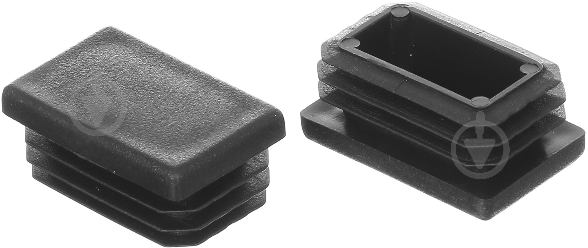 Заглушка прямоугольная черная 8 шт. 40х25 мм внутреняя - фото 1