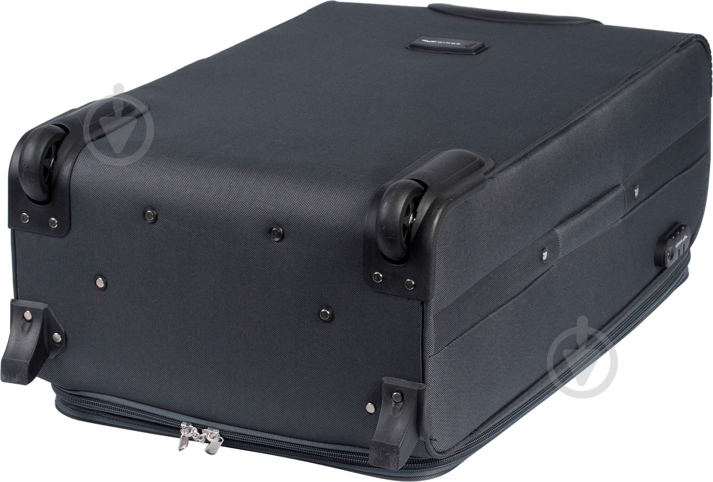 Чемодан Wings 1708 Mini 2 колеса 53x35x22 см 41 л серый Vt00081 - фото 4