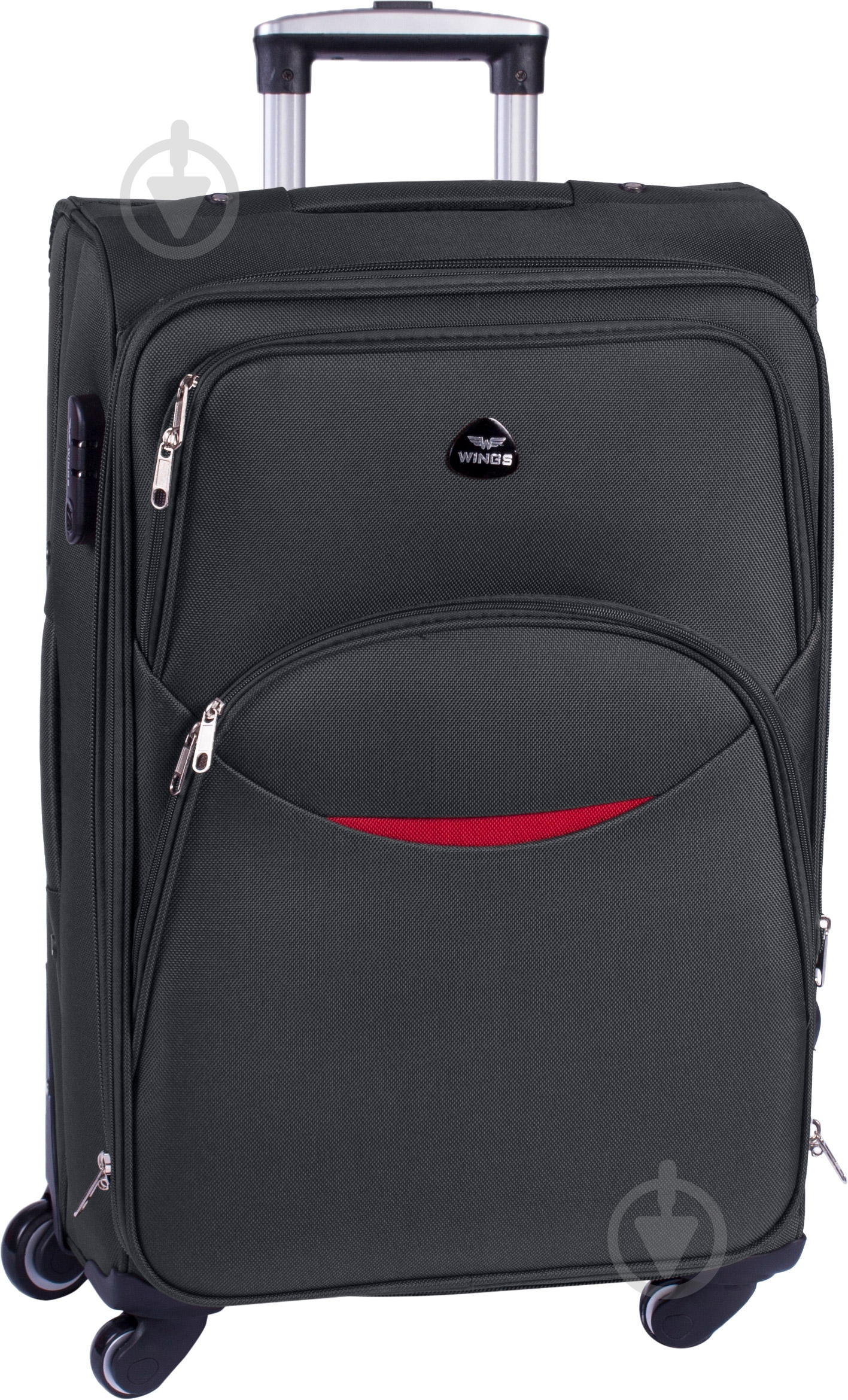 Чемодан Wings 1708 Maxi 4 колеса 73x46x30 см 101 л серый Vt00082 - фото 1 Чемодан Wings 1708 Maxi 4 колеса 73x46x30 см 101 л серый Vt00082 - фото 1