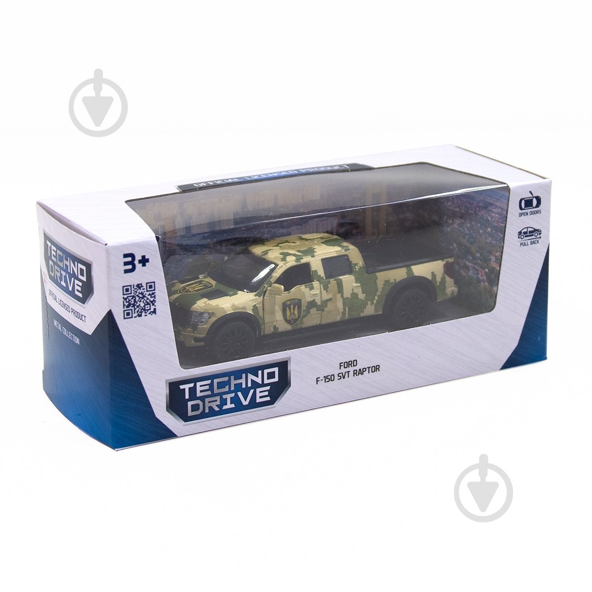 Автомодель TechnoDrive 1:32 Ford F-150 SVT Raptor Мілітарі 250296 - фото 2