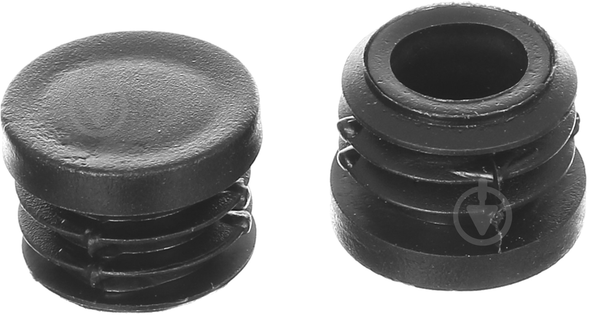 Заглушка кругла чорна 10 шт. Ø22 мм внутрішня - фото 1