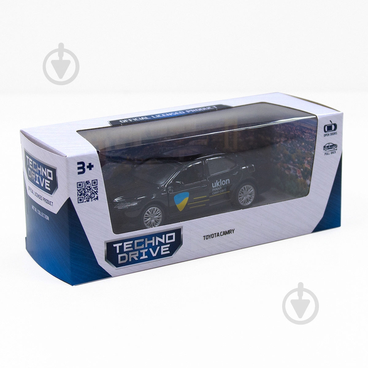 Автомодель TechnoDrive 1:32 Toyota Camry Uklon (чорний) 250292 - фото 4