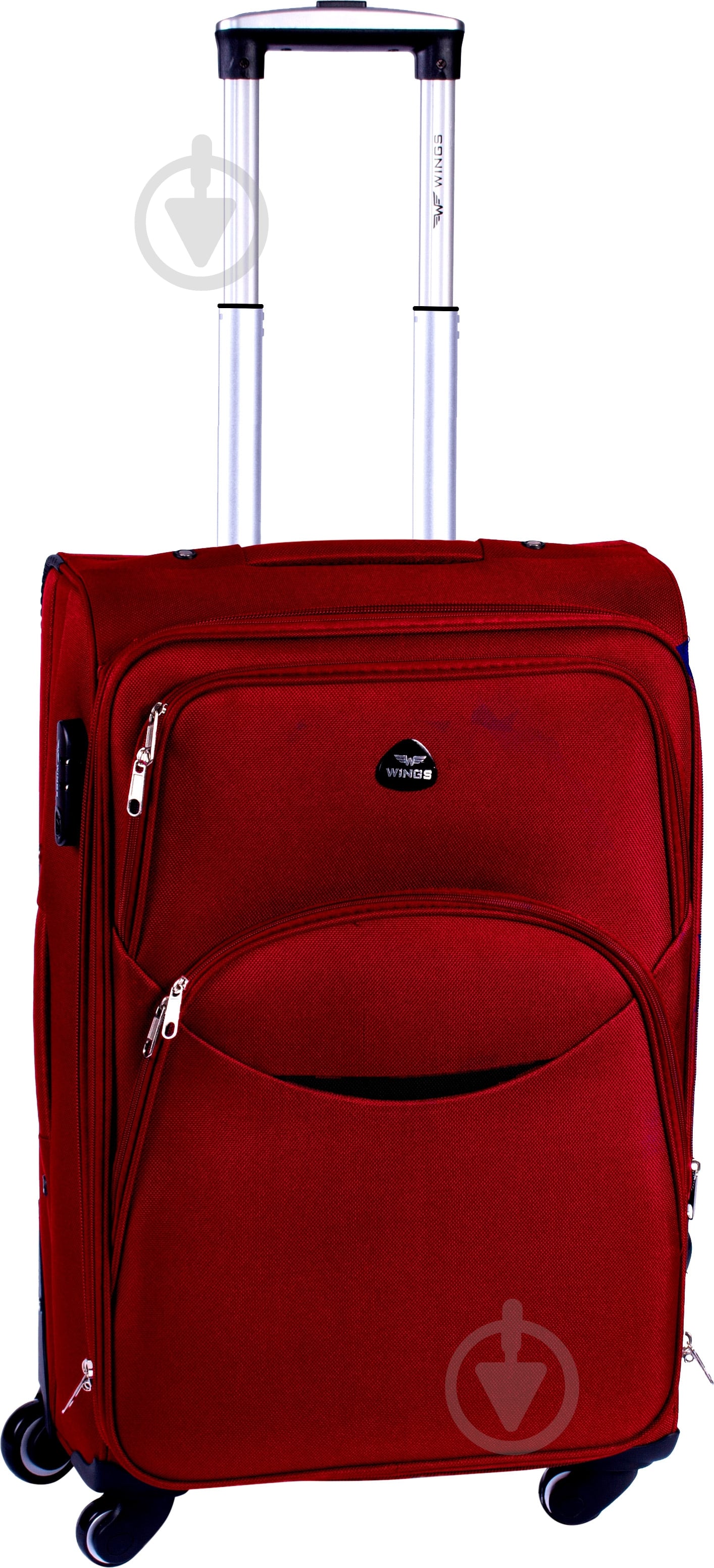 Чемодан Wings Vt00087 42 л бордовый 1708 Mini 4 колеса 55x35x22 см - фото 1