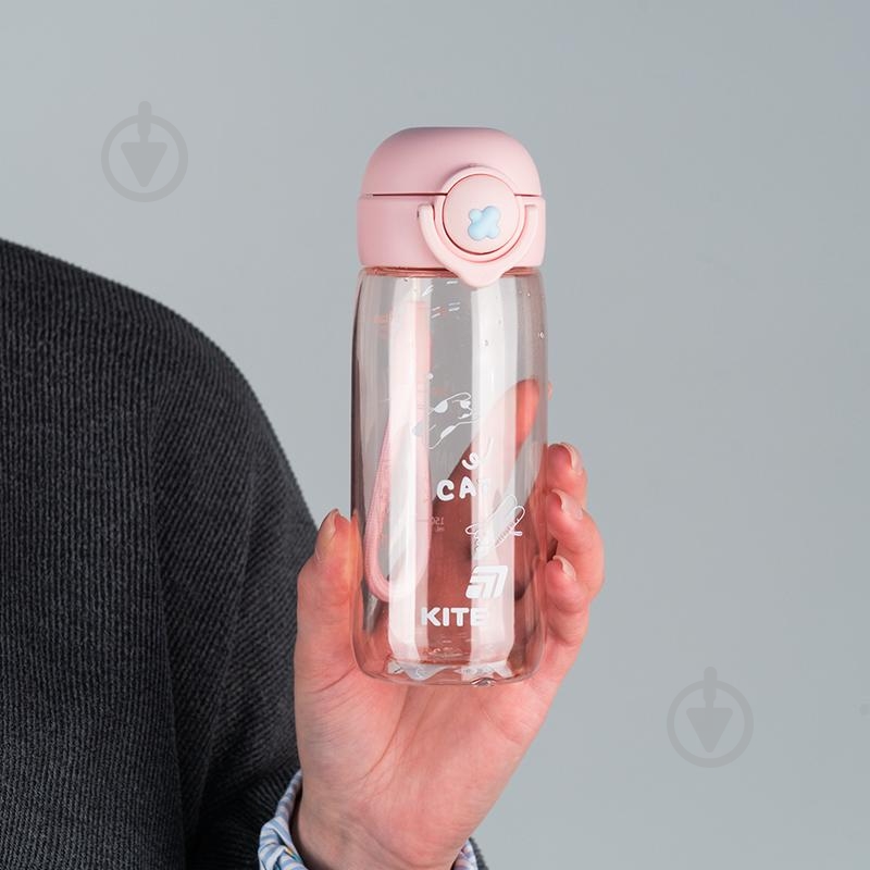 Бутылка для воды KITE 1236-3 480 мл розовая - фото 5 Бутылка для воды KITE 1236-3 480 мл розовая - фото 5