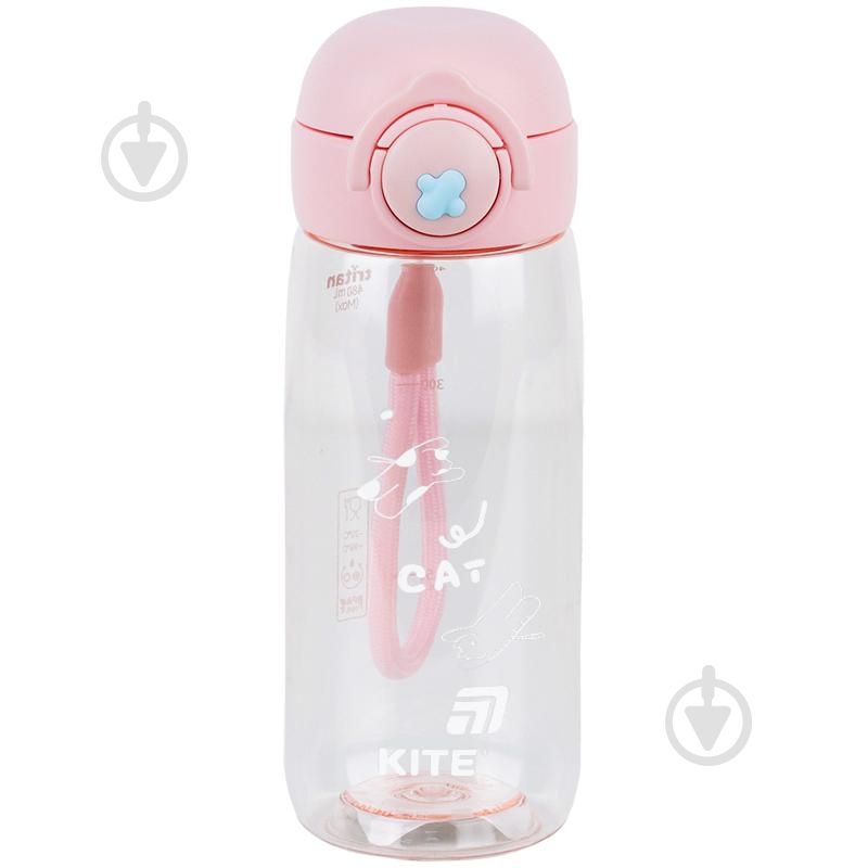 Бутылка для воды KITE 1236-3 480 мл розовая - фото 1 Бутылка для воды KITE 1236-3 480 мл розовая - фото 1