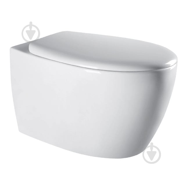 Унітаз підвісний Imprese Safir Rimless i11217 із сидінням slim soft-close - фото 1