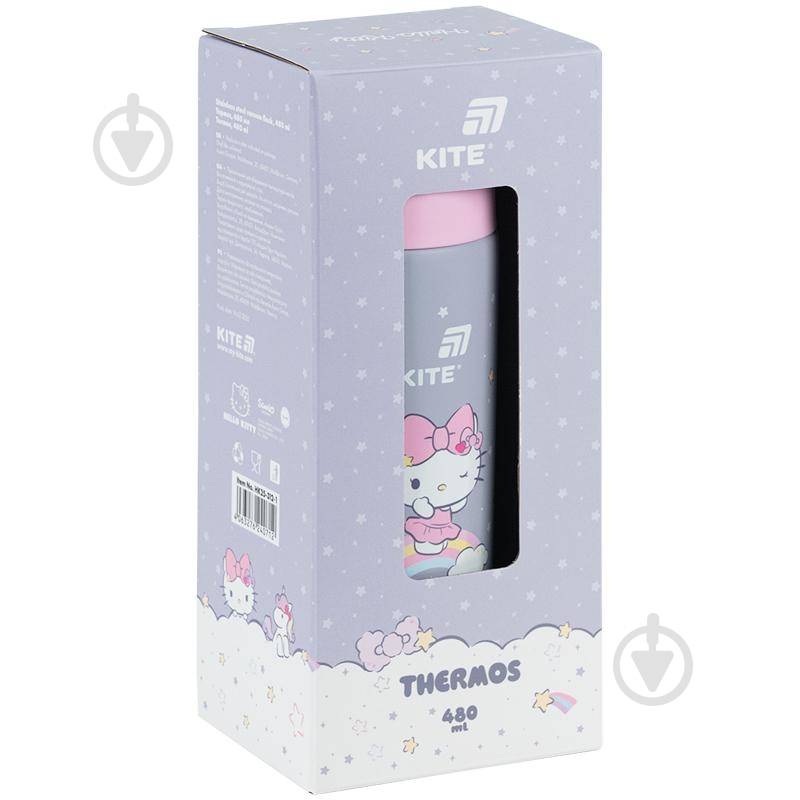 Термос KITE 480 мл 312 Hello Kitty - фото 4 Термос KITE 480 мл 312 Hello Kitty - фото 4