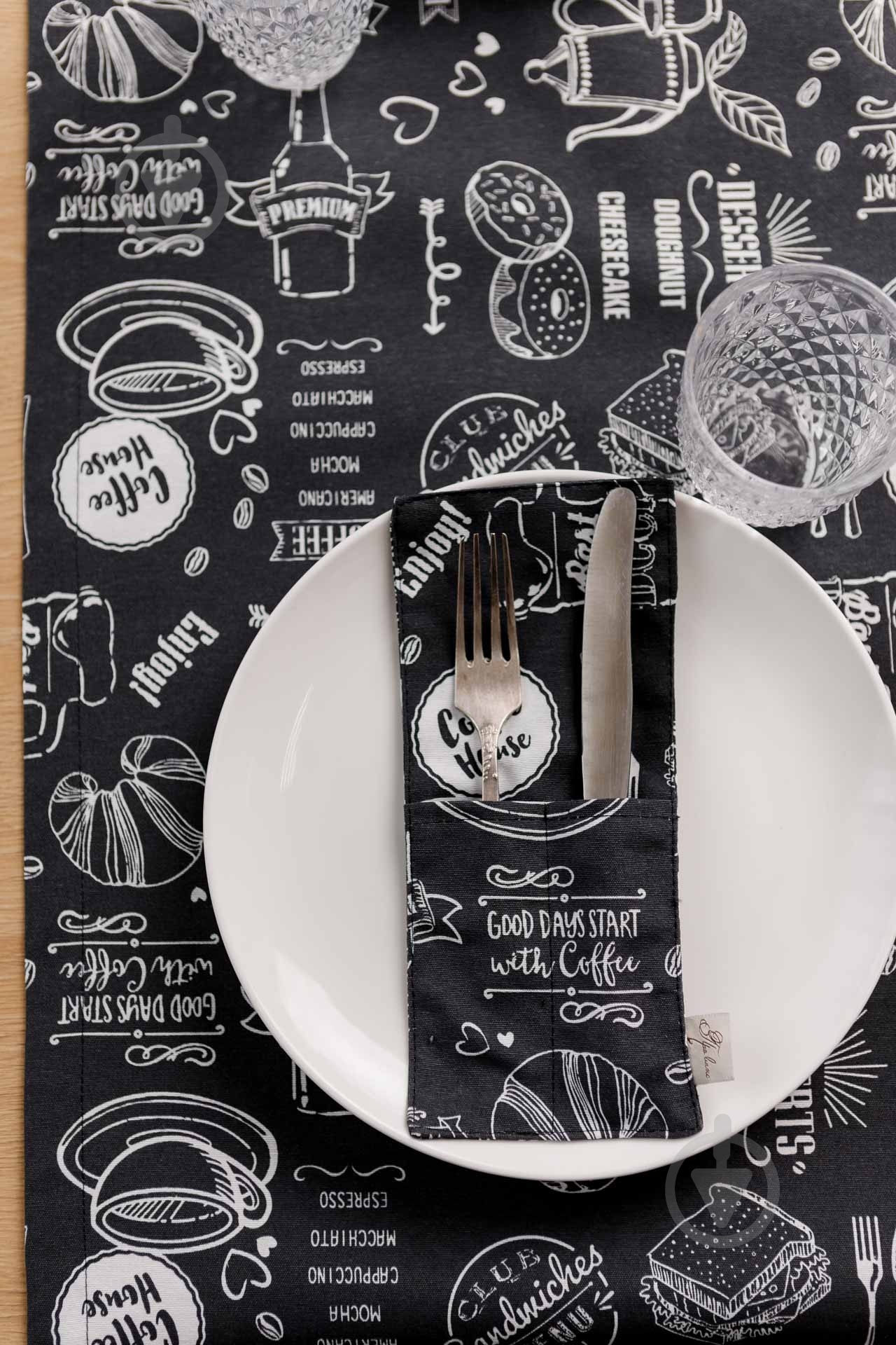 Чехол для приборов Прованс BLACK Breakfast 10x24 см - фото 3