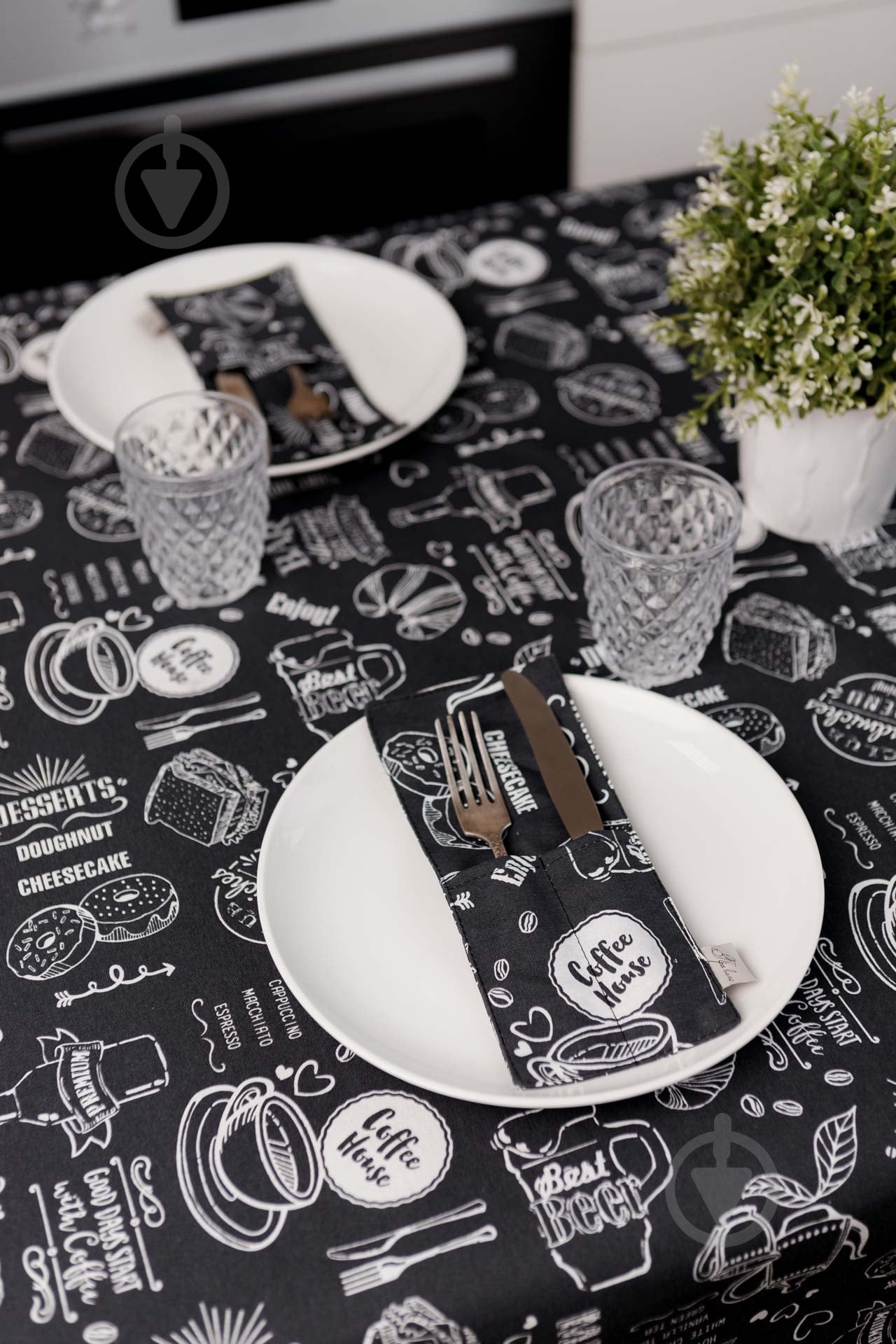 Чехол для приборов Прованс BLACK Breakfast 10x24 см - фото 8