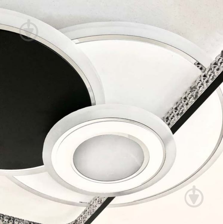 ВІТРИНА! Люстра світлодіодна Sirius C7116/550 WH+BK (RGB) 108W+8W 1x116 Вт без цоколя біло-чорний 35236 - фото 3