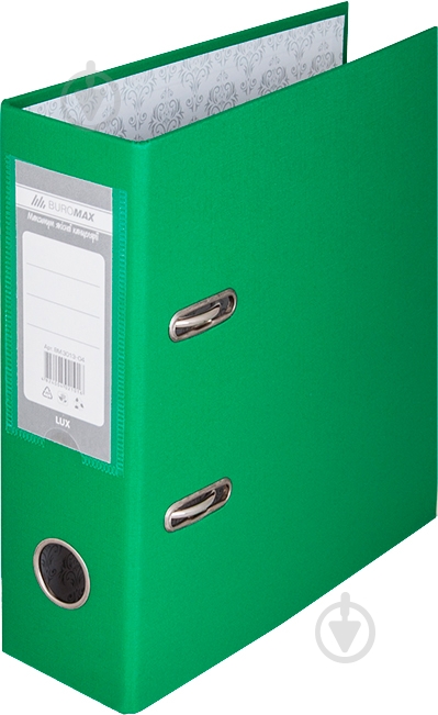 Папка-регистратор Регистратор одност., зеленый, А5, 70 мм, LUX, JOBMAX Buromax BM.3013-04 - фото 1 Папка-регистратор Регистратор одност., зеленый, А5, 70 мм, LUX, JOBMAX Buromax BM.3013-04 - фото 1