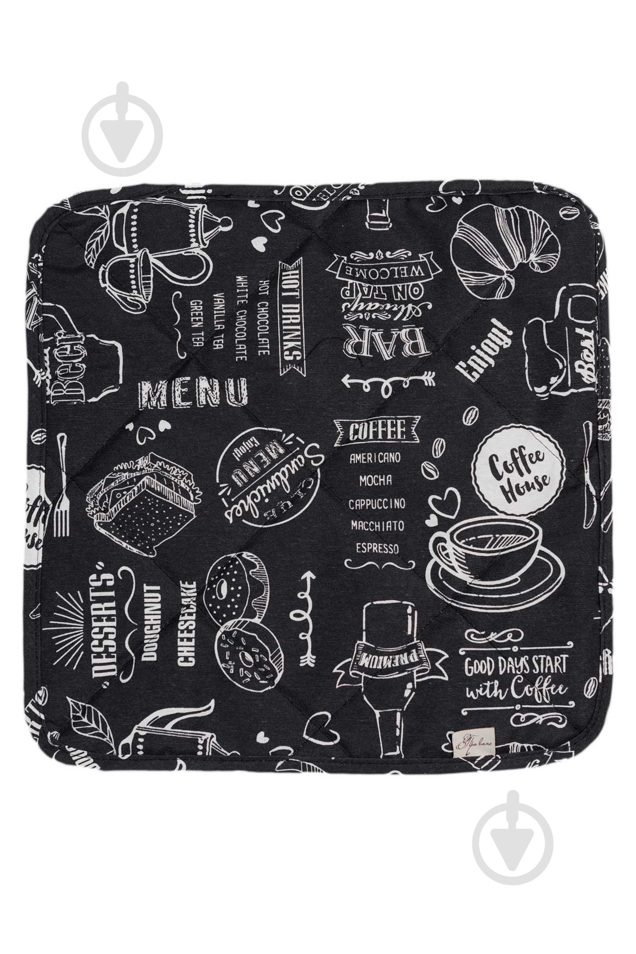 Подушка на табурет "BLACK Breakfast" Прованс - фото 1