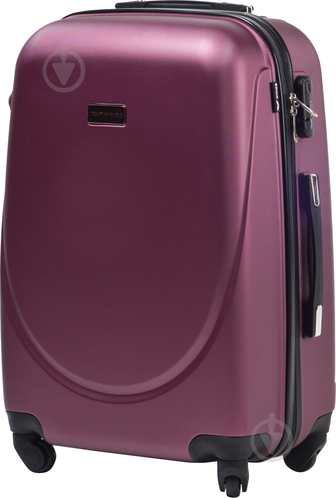 Чемодан Wings 310 Mini без расширения 55x40x22 см 4 колеса 48 л бордовый Wp00012 - фото 1