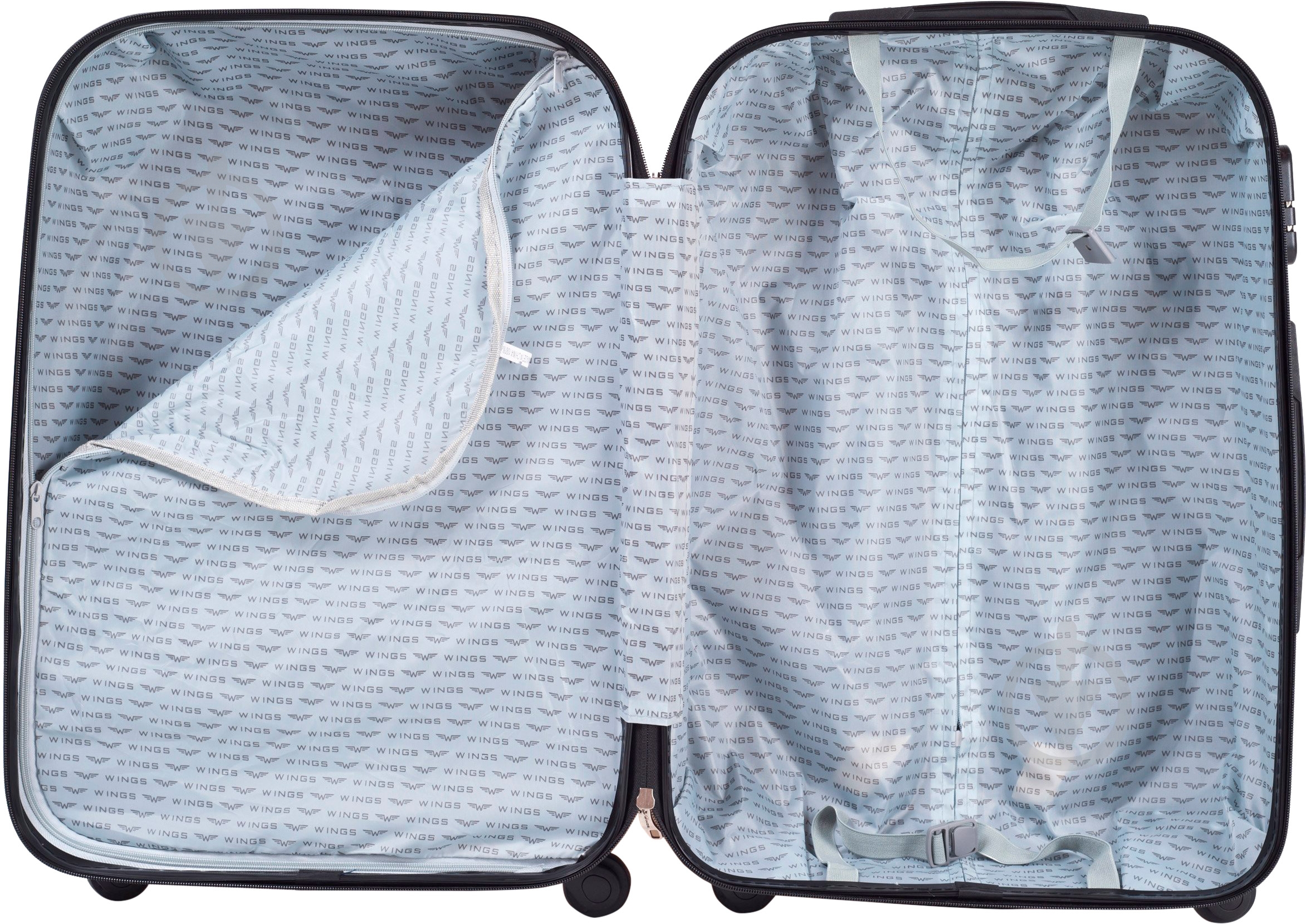 Чемодан Wings 310 Mini без расширения 55x40x22 см 4 колеса 48 л бордовый Wp00012 - фото 3