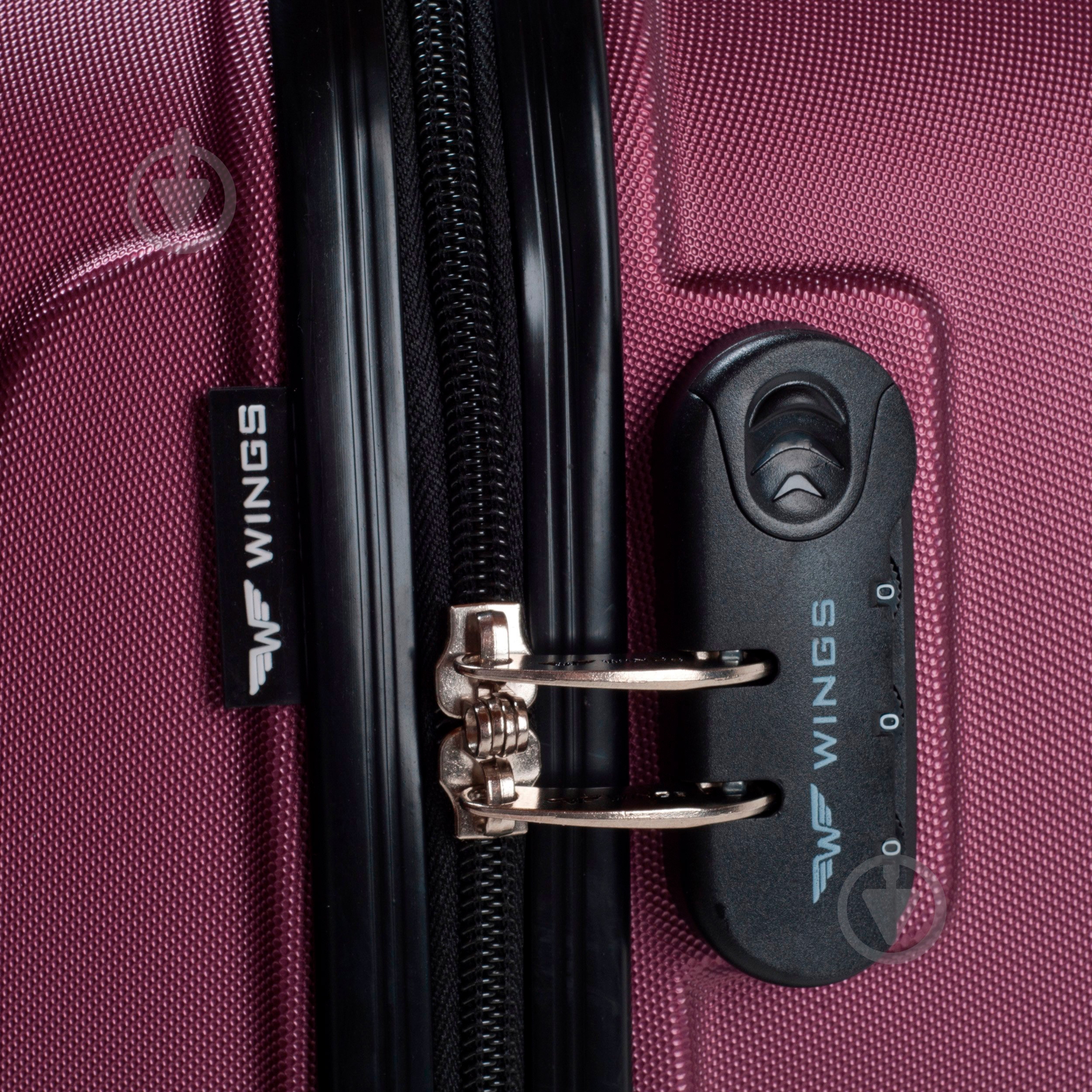 Чемодан Wings 310 Mini без расширения 55x40x22 см 4 колеса 48 л бордовый Wp00012 - фото 4