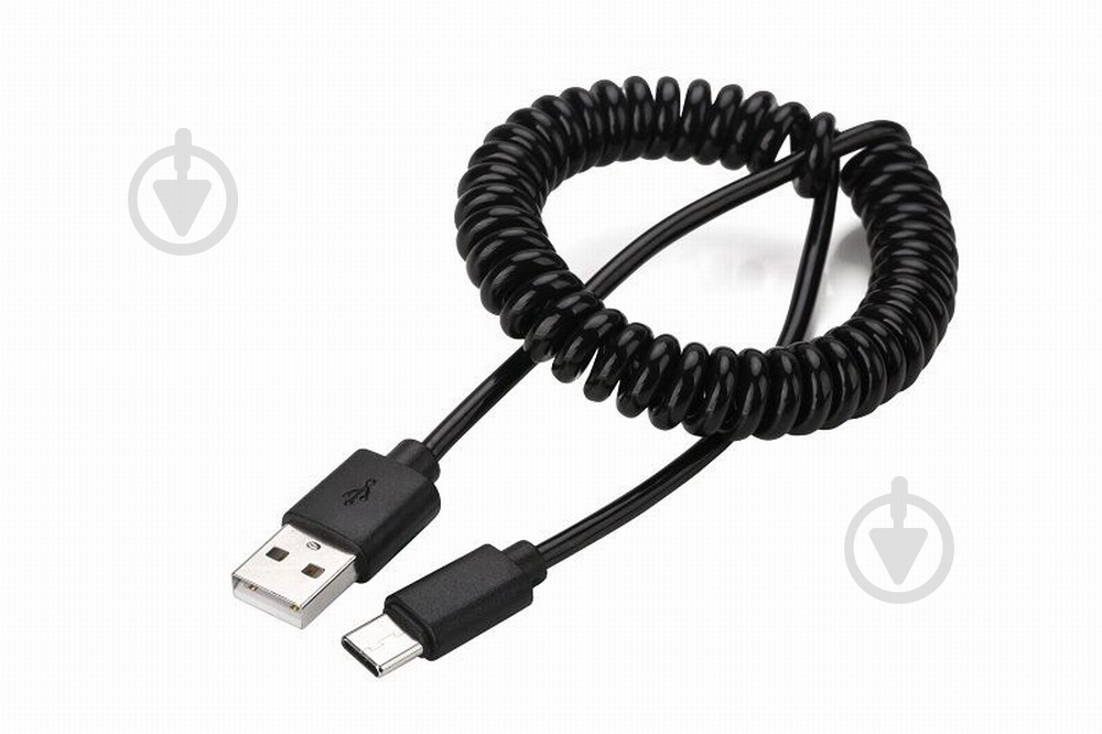 Кабель Cablexpert USB 2.0 0,6 м black (CC-USB2C-AMCM-0.6M) - фото 1