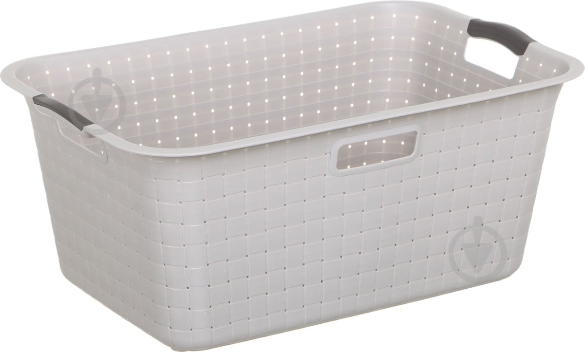 Корзина для белья Curver Nuance 300х390х260 мм 40 л кремовый - фото 1
