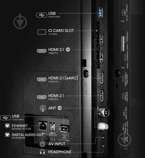 Телевізор Hisense 55A85Q - фото 10