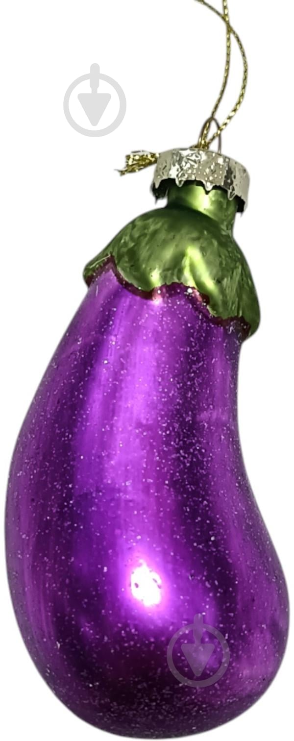 Підвіска скляна Angelo Domani баклажан 10 см фіолетовий EBX310083 - фото 1 Підвіска скляна Angelo Domani баклажан 10 см фіолетовий EBX310083 - фото 1