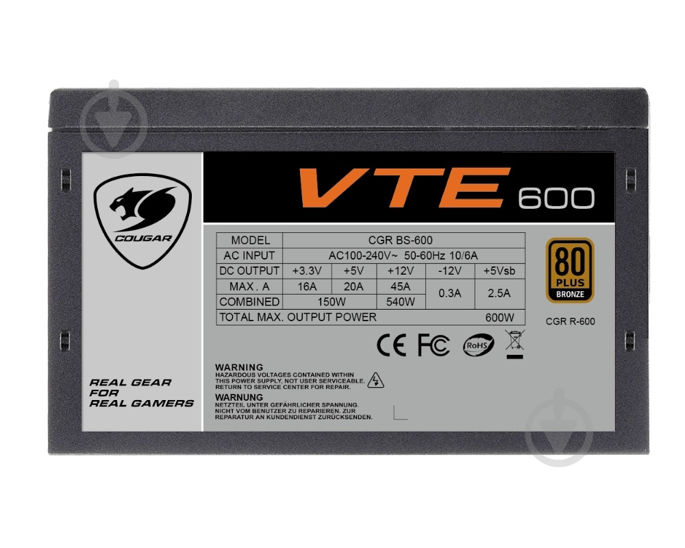 Блок питания Cougar VTE600 600 Вт - фото 4