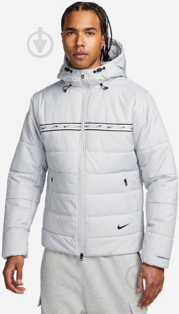 Пуховик чоловічий зимовий Nike M NSW REPEAT SYN FILL JKT DX2037-077 р.XL сірий - фото 1 Пуховик чоловічий зимовий Nike M NSW REPEAT SYN FILL JKT DX2037-077 р.XL сірий - фото 1