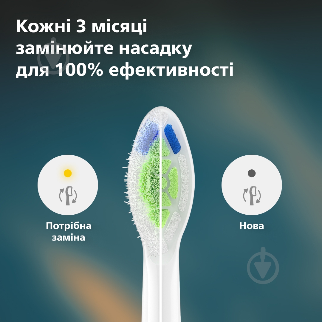 Насадки для електричної зубної щітки Philips Sonicare W2 Optimal White 4 шт (HX6064/87) - фото 10