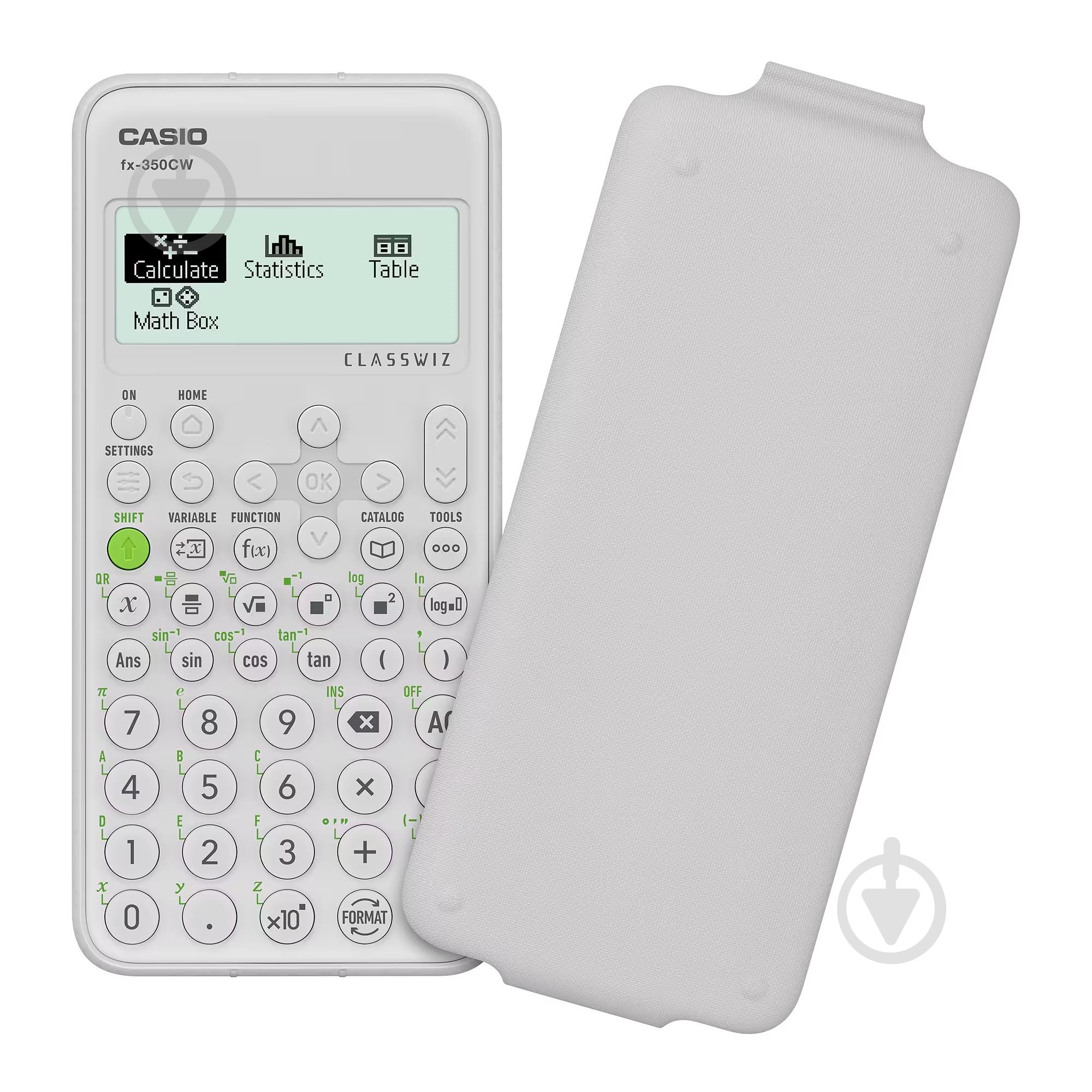 Калькулятор науковий з кришкою сірий (FX-350CW-W-ET-V) Casio - фото 2
