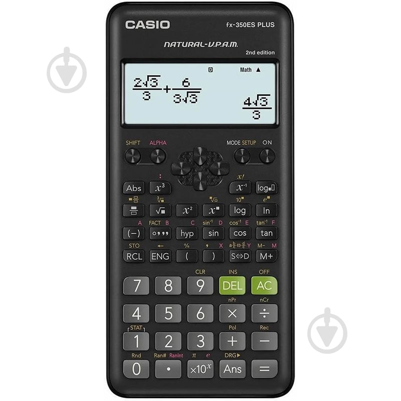 Калькулятор научный черный (FX-350ESPLUS-2WETD) Casio - фото 1 Калькулятор научный черный (FX-350ESPLUS-2WETD) Casio - фото 1
