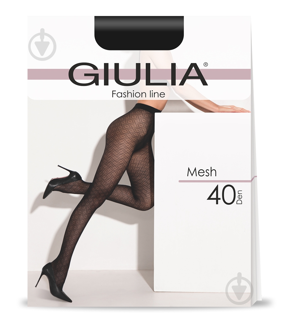 Колготки жіночі Giulia MESH 40(6) р. 2S nero - фото 1