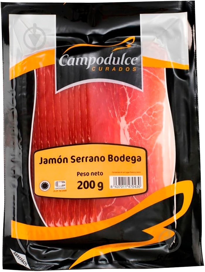 Хамон ТМ Campodulce Curados Серрано 200 г (8437011470430) - фото 1