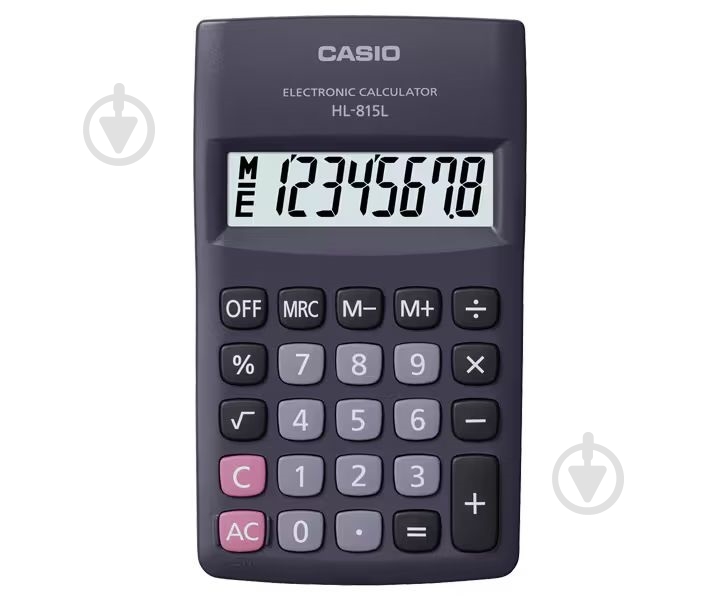 Калькулятор кишеньковий 8 розрядів чорний (HL-815L-BK-W-GP) Casio - фото 1