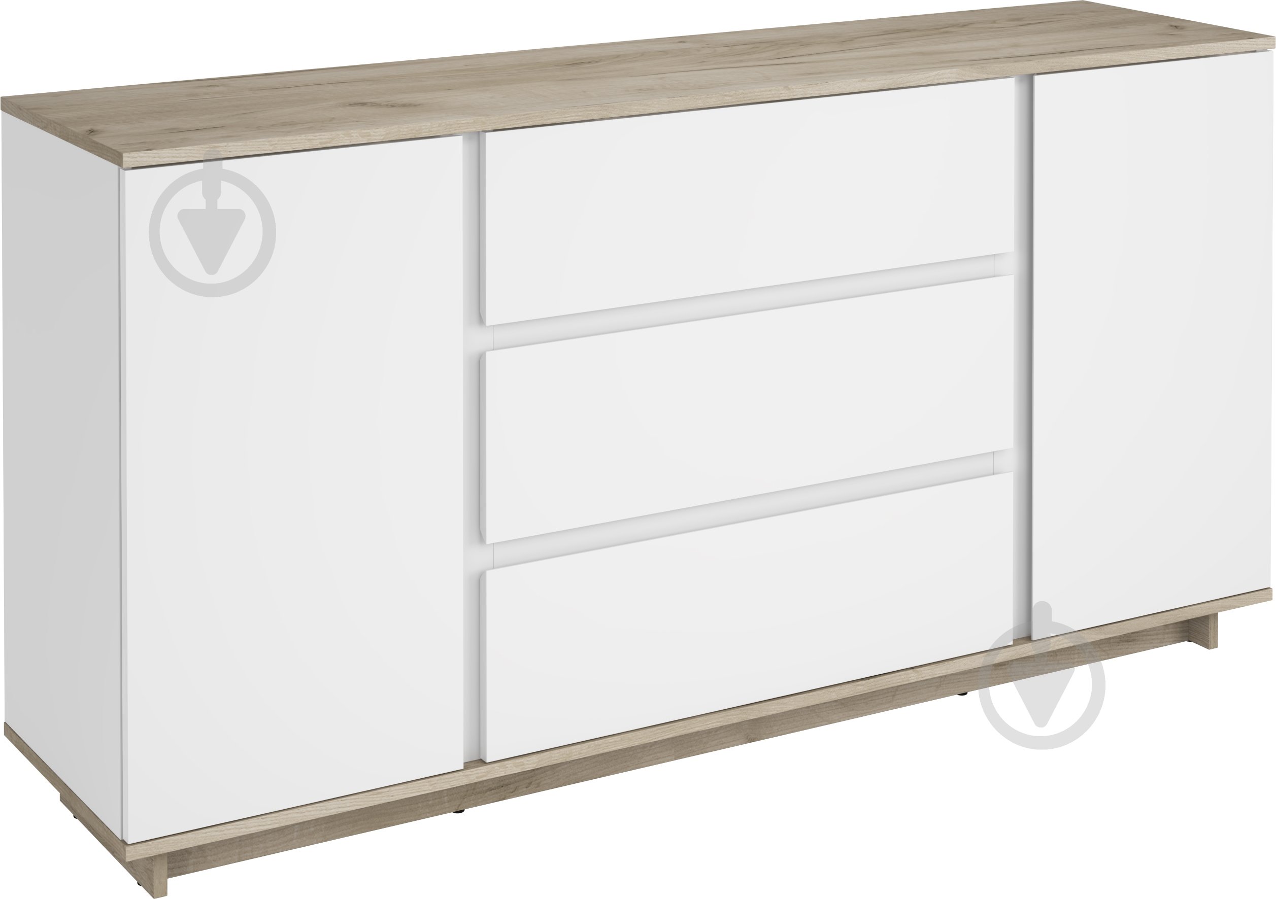 Комод Грейд №2 2д3ш Concept 1600x820x400 мм дуб крафт сірий/німфея альба - фото 1